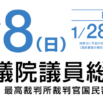 今日は衆議院議員選挙